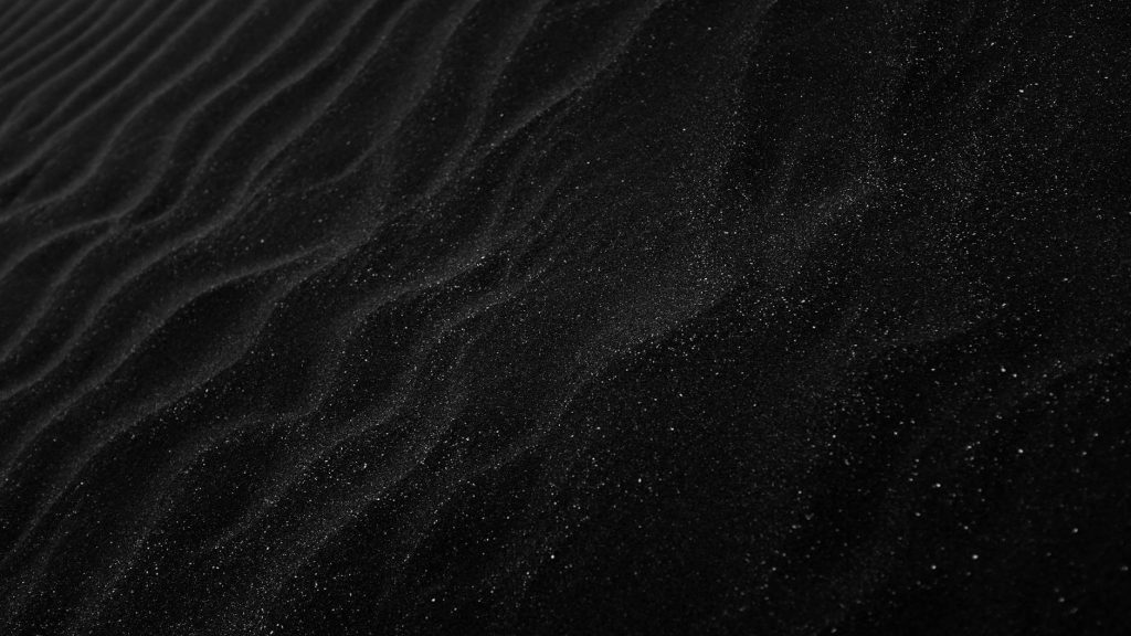black sand dunes